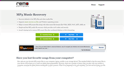 Desktop Screenshot of mp3musicrecovery.com